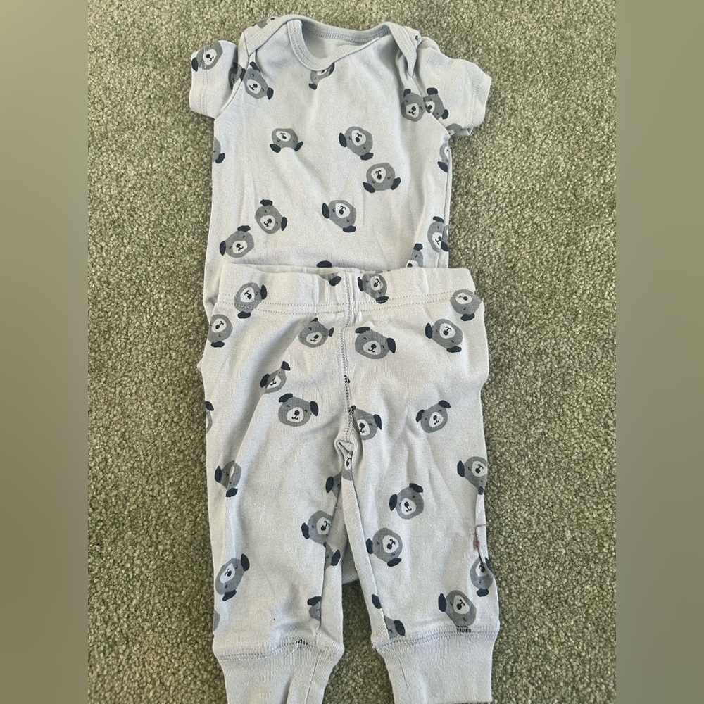 Carter's Gray Panda Kids Matching Set